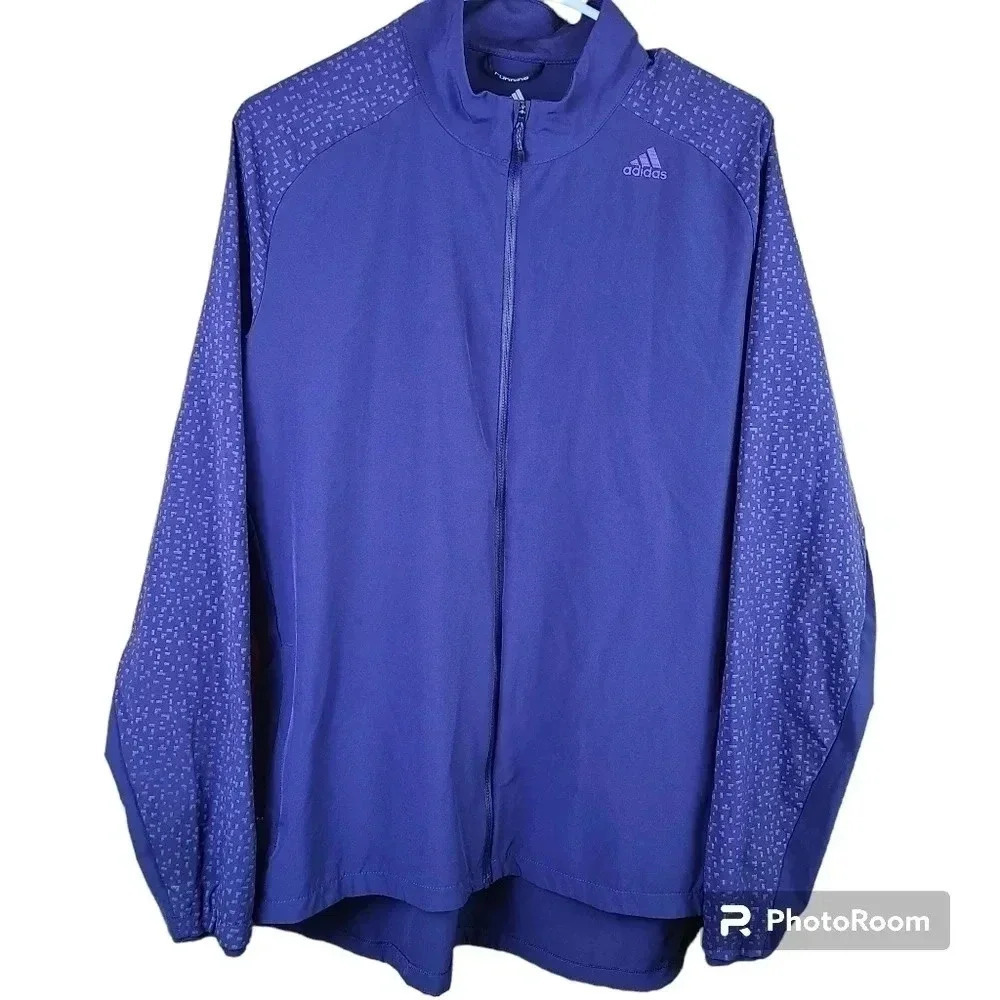 Adidas mens energy running full zip‎ jacket.